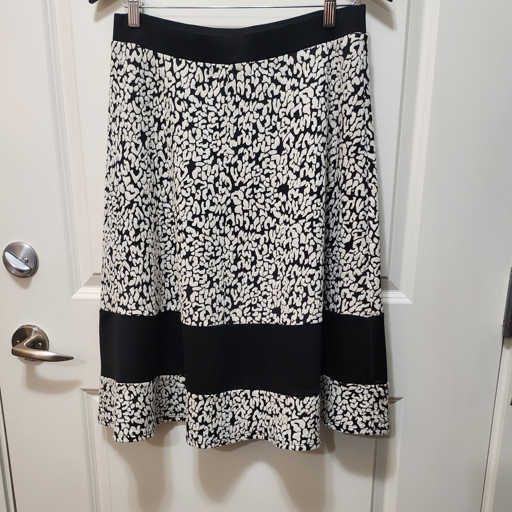 Faith and Joy Monochrome A-Line Skirt